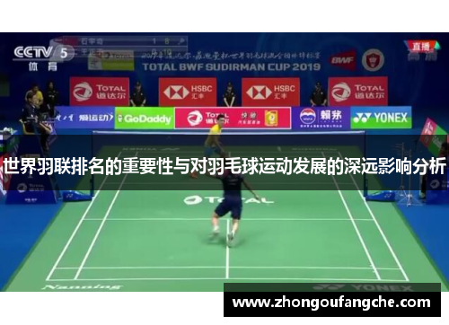 世界羽联排名的重要性与对羽毛球运动发展的深远影响分析